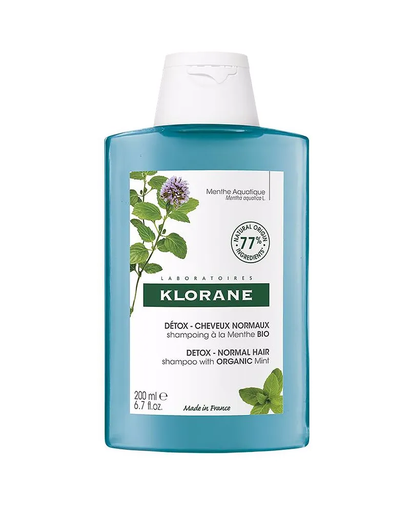 Klorane A La Mint Bio Detox-shampoo Für Normales Haar 200 ml 