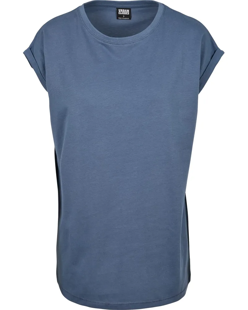 Urban Classics T-Shirt Überschnittene Schulter für Damen (Graublau Blau