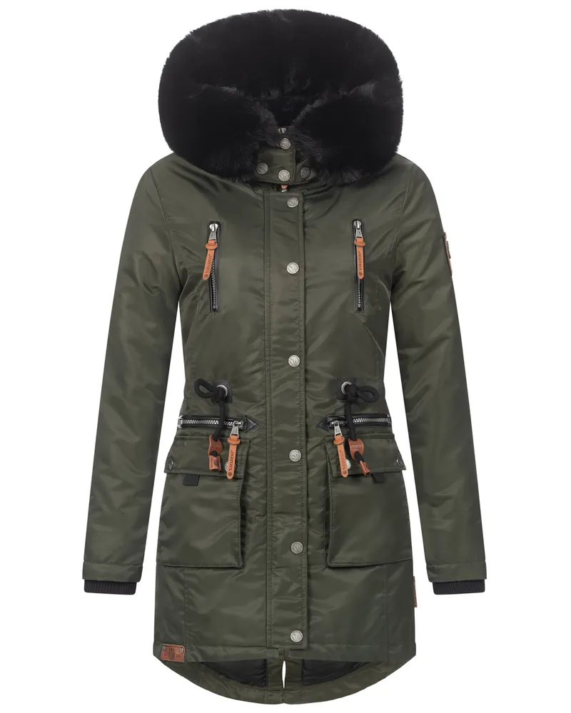 NAVAHOO Mangala Princess Damen Winterjacke B873 Grün Größe L - Gr. 40 Grün