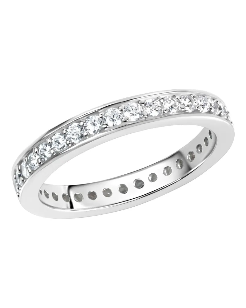 ZEEme Silber Ring 925 Silber Zirkonia weiß Roségold