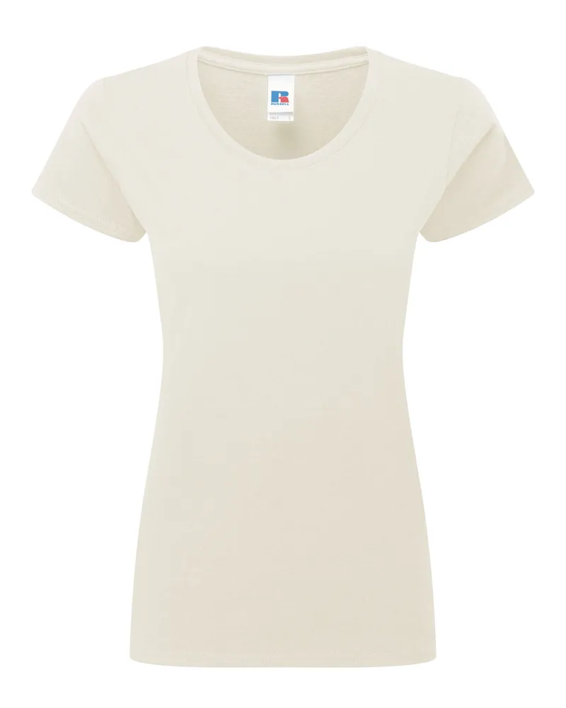 Russell Athletic Russell - "Authentic Classic" T-Shirt für Damen (Natürlich Natur