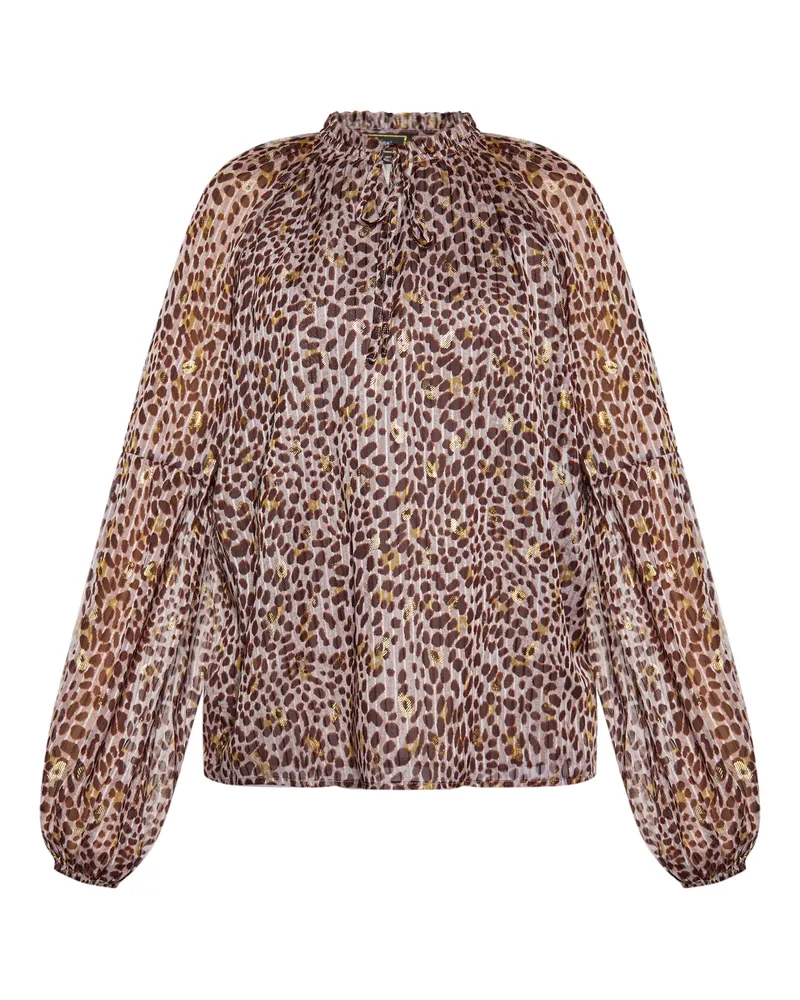 FAINA Blusenshirt Damen Hellgrau Mehrfarbig Mehrfarbig