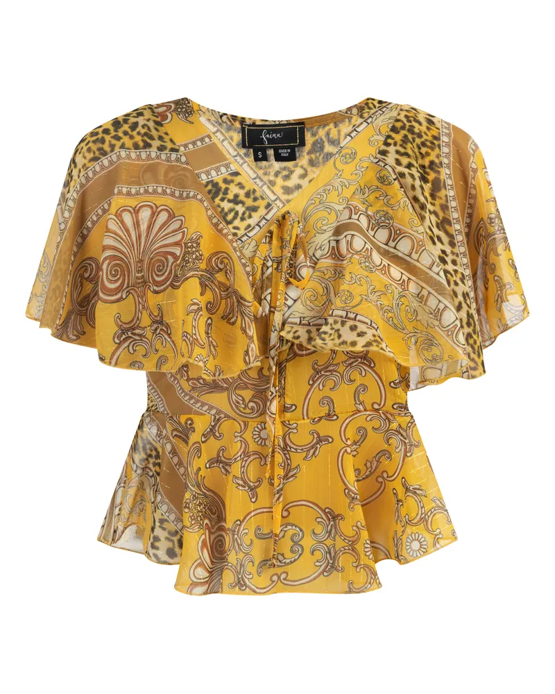 FAINA Bluse Damen gelb Gelb