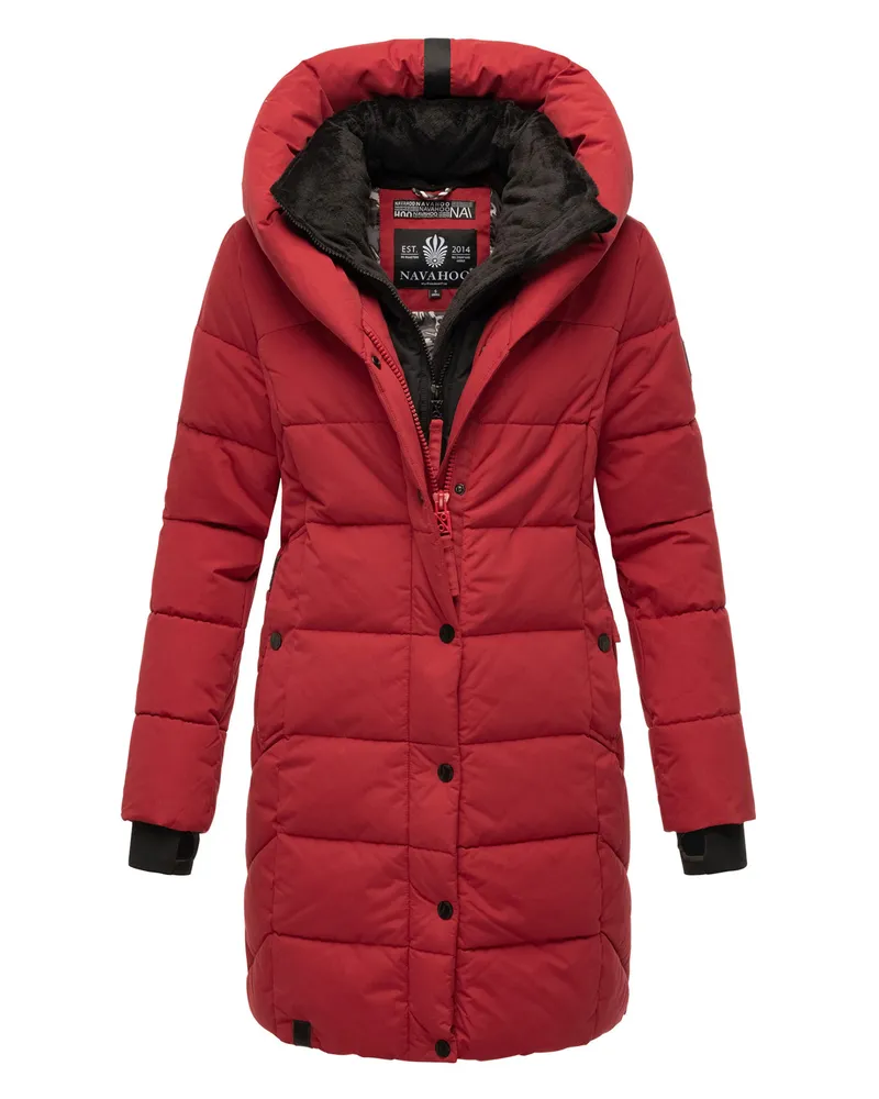 NAVAHOO Damen Steppjacke Knutschilein – Warm & Stylisch Rot