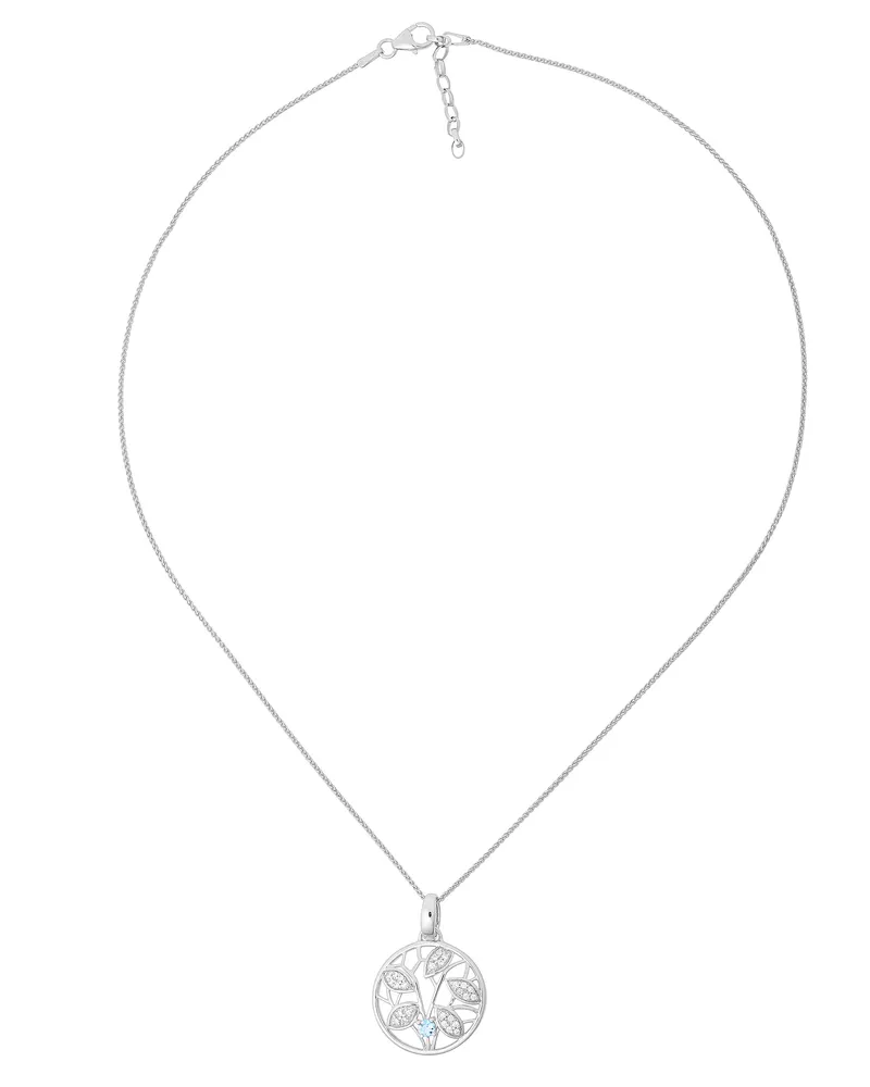 Orphelia Oceane' Damenkette mit Anhänger aus 925er Sterlingsilber – Silber ZH-7090 Silber