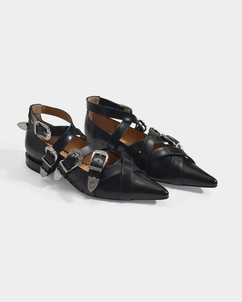 Toga Aj926 Flat Shoes -  - Black - Polido Schwarz