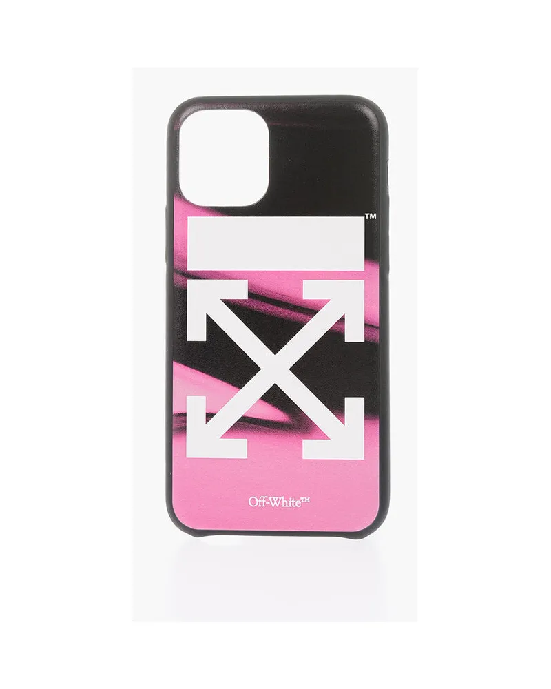 OFF-WHITE ARROW LIQUID MELT iPhone 11Pro Hülle in Schwarz, Rosa Schwarz