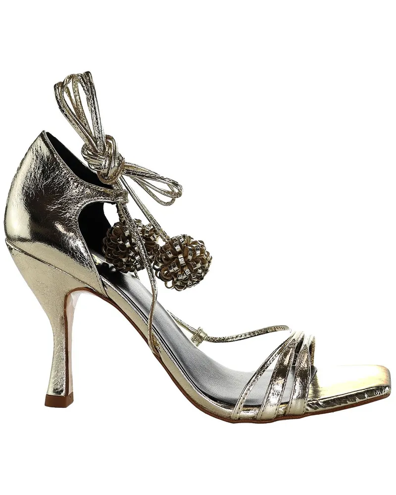 Ted Baker Hilaray Pom Pom Womens Gold Sandalen Gold