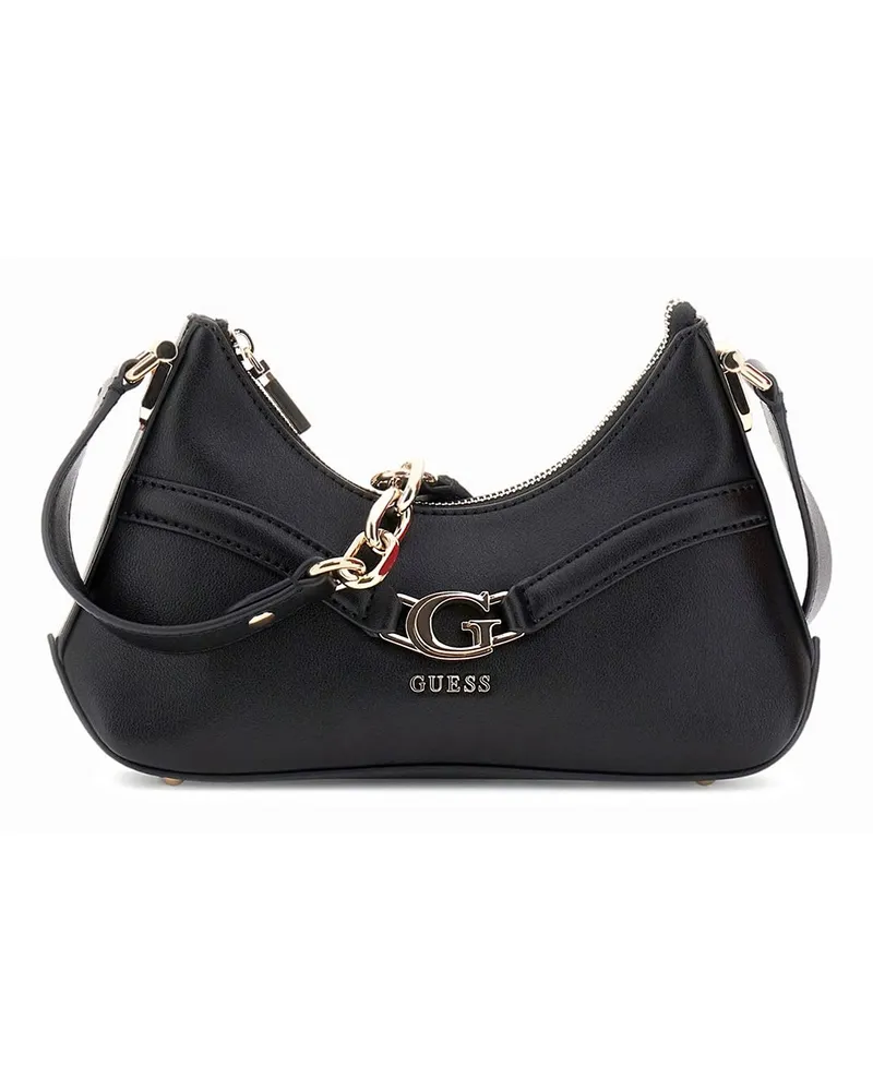 Guess Dea Crossbody Obenreißverschluss Schwarz
