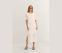 Damen Sommerkleid mit Struktur aus Baumwollmix