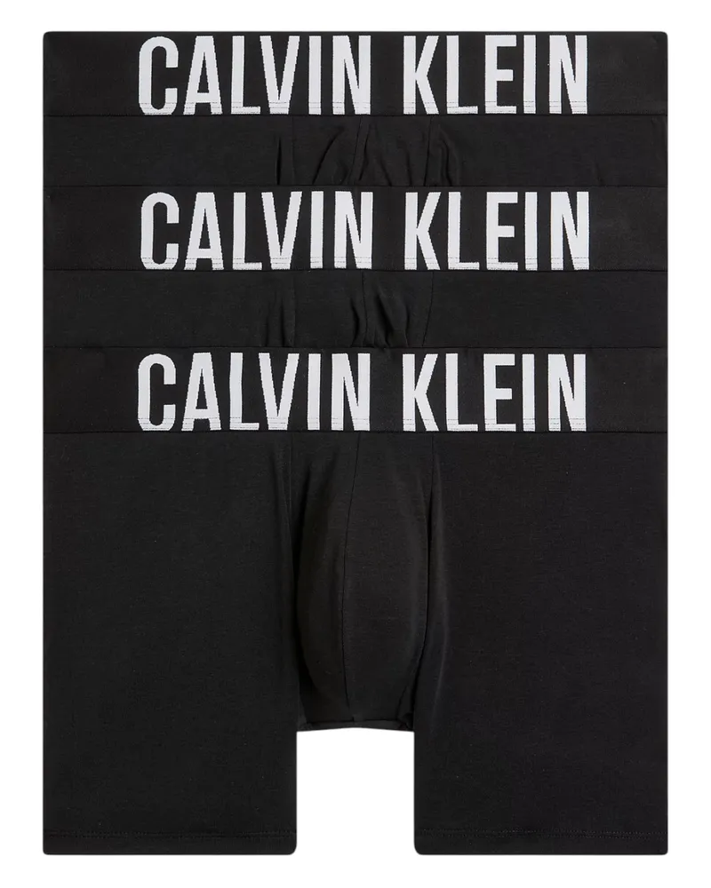 Calvin Klein Herren Unterwäsche 3er-Pack Boxershorts Intense Power Comfort Baumwolle Schwarz
