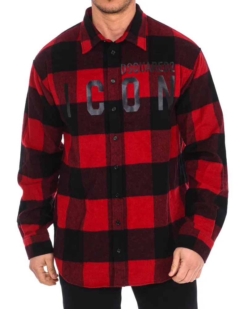 Dsquared2 Herren Langarmshirt S79DL0007-S53139 Rot