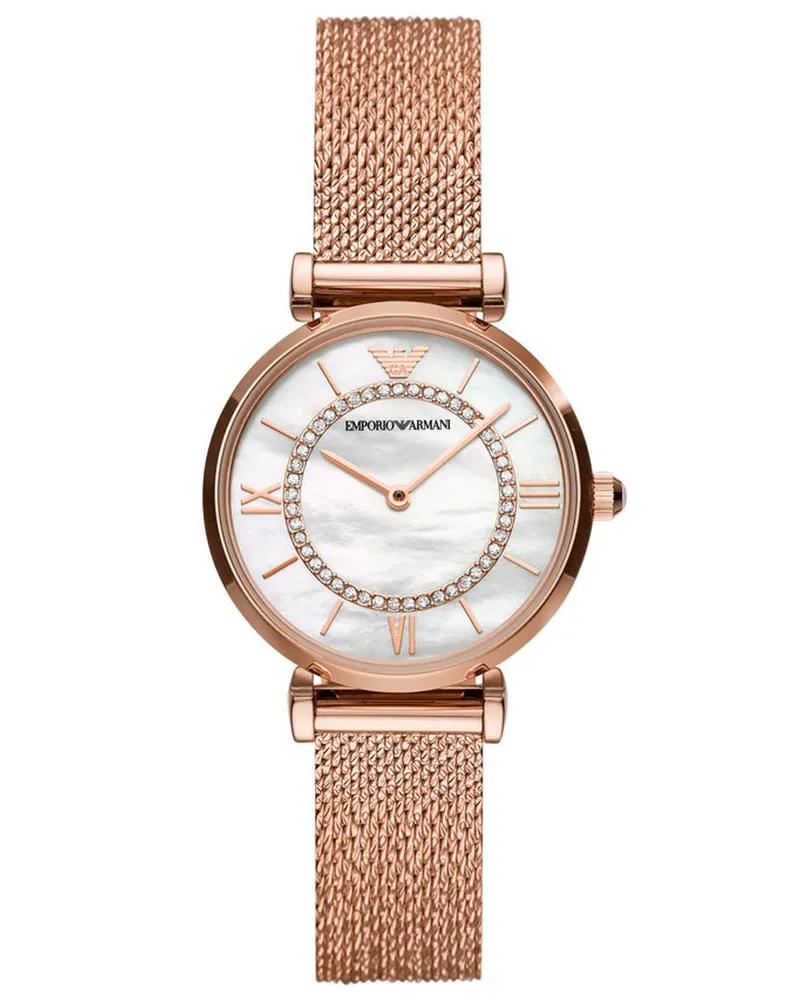 Emporio Armani AR11320 Rose Gold Gianni T-Bar Damenuhr Roségold