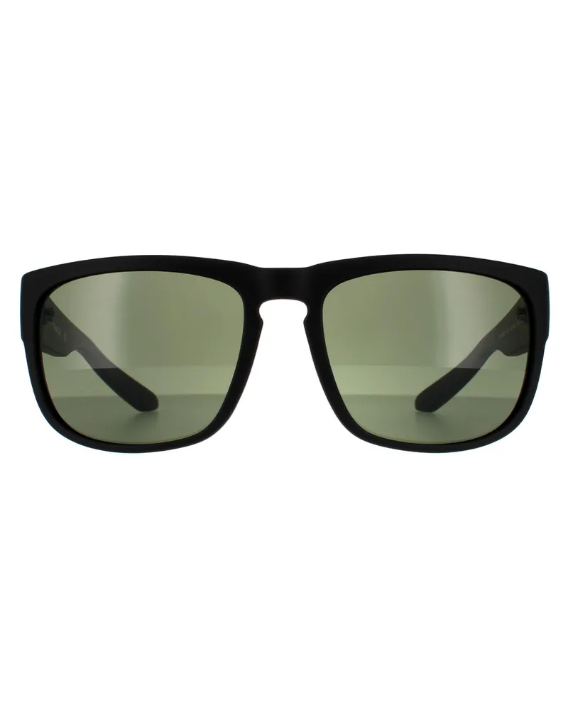 Dragon Square Mens Matte Black G15 Green Sonnenbrille Schwarz