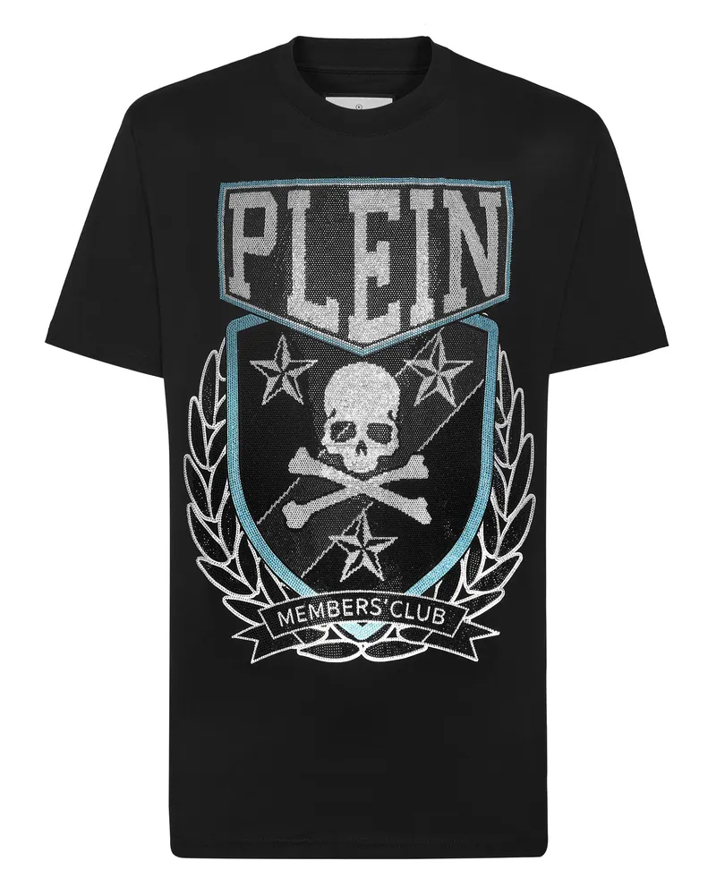 Philipp Plein Rundhals-T-Shirt Skull&Bones Schwarz