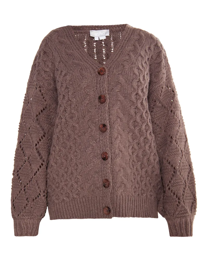 Usha Strickcardigan Damen braun Braun