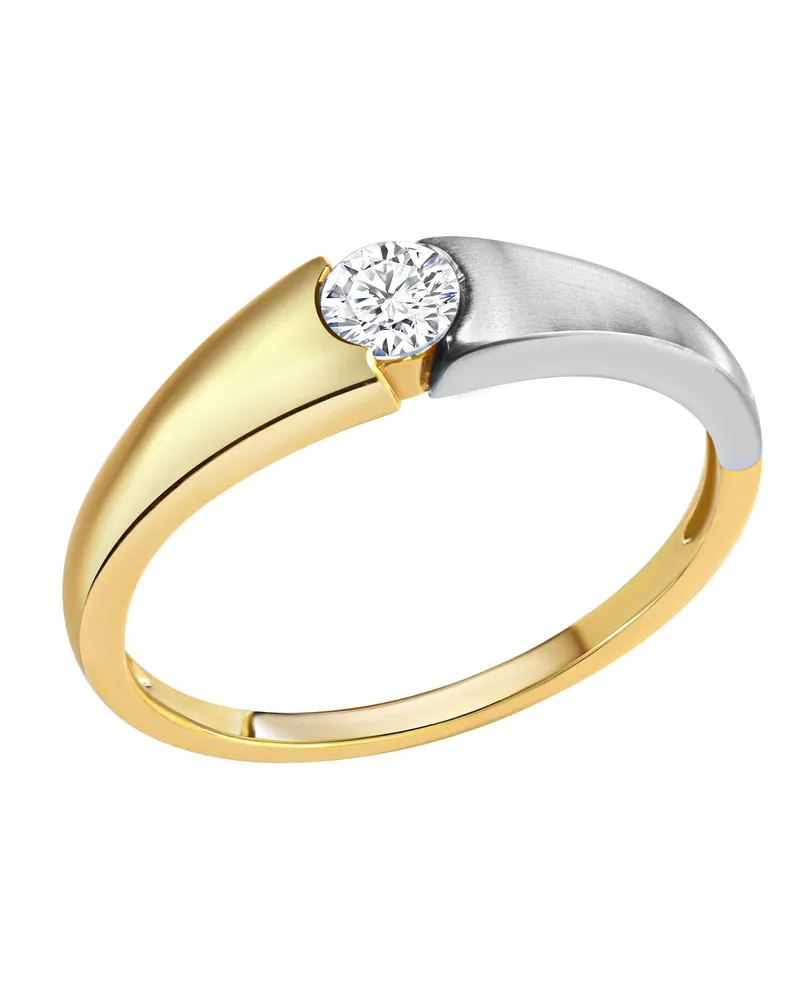 Celesta Gold Ring 375/- Gelbgold 2farbig Zirkonia Gold