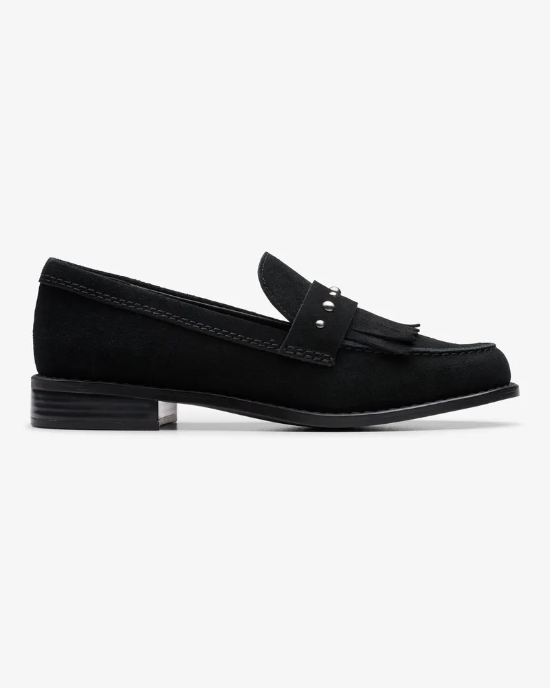 Clarks Hana Loafer Black Sde Schuhe Schwarz