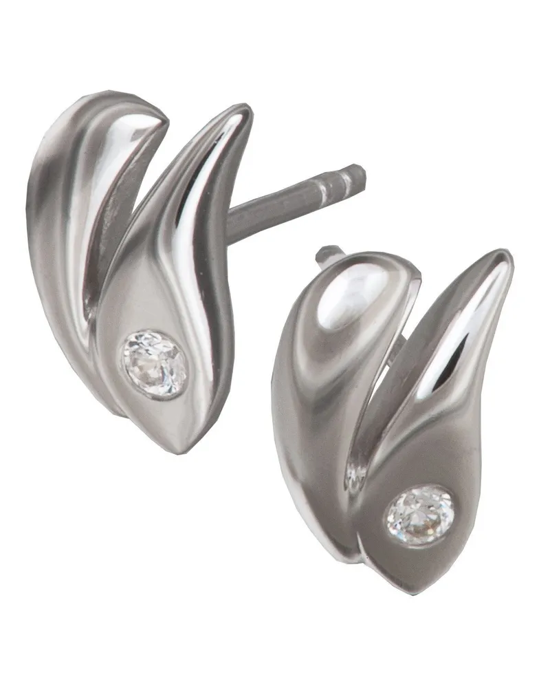 Orphelia Damen 925 Sterling Silber Ohrstecker - Silber ZO-5928 Silber
