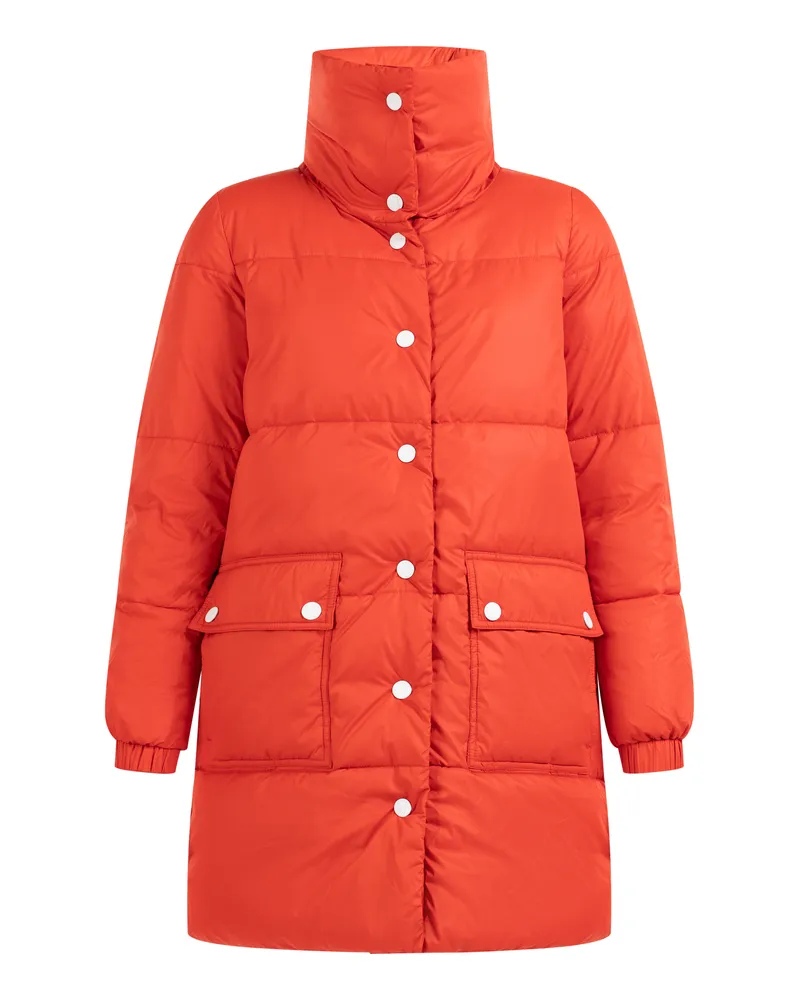 DreiMaster Wattierter Steppmantel Damen Rot Koralle Korallenrot
