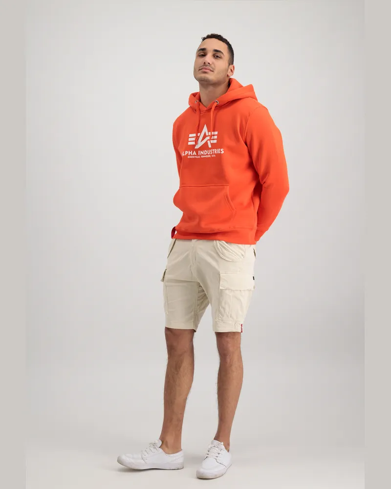 Alpha Industries Hoodie mit großem Logo - Rot Rot