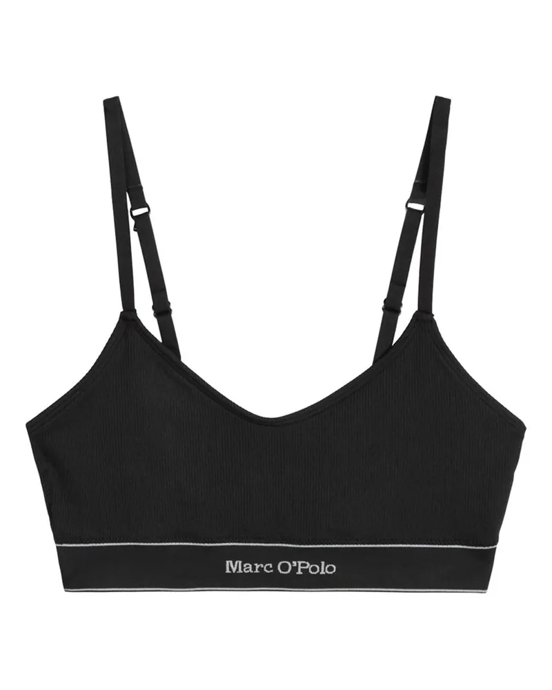 Marc O'Polo Bralette New Seamless, Spitzen-Bralette, BH ohne Bügel - Schwarz Schwarz