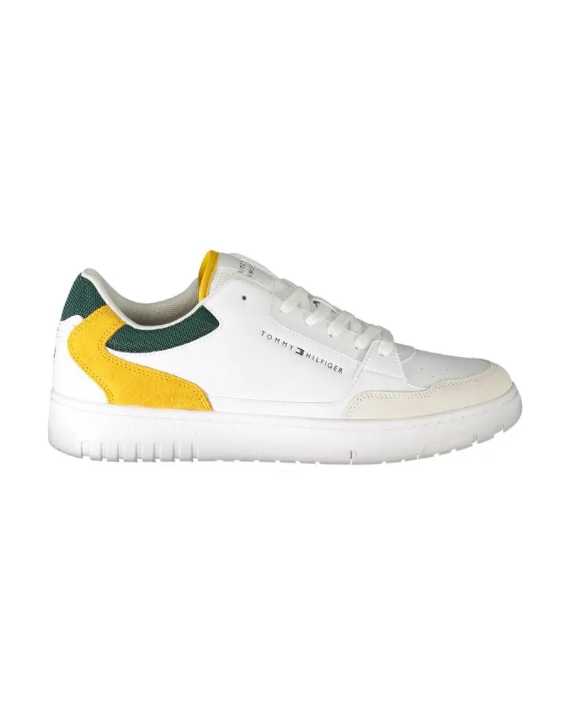 Tommy Hilfiger Leder Sneaker Fm0fm04366 Weiß