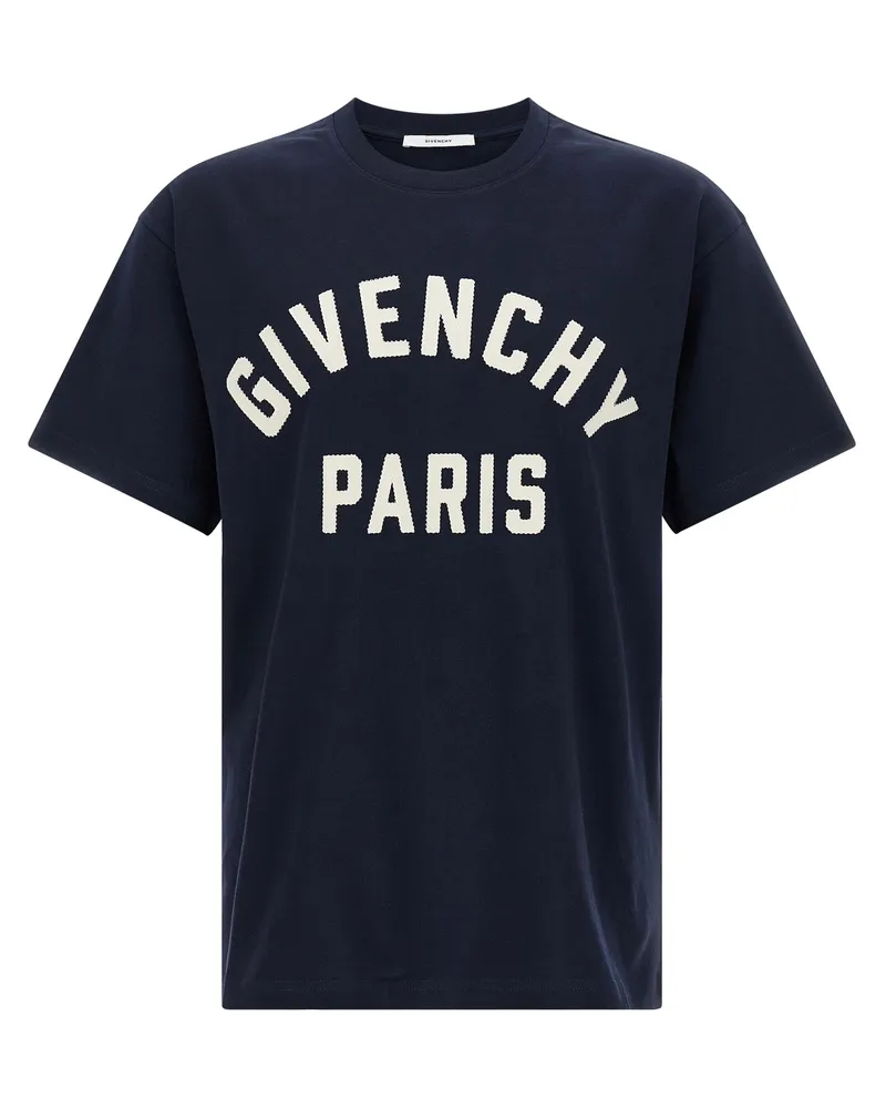 Givenchy Blaues Baumwoll-T-Shirt Blau