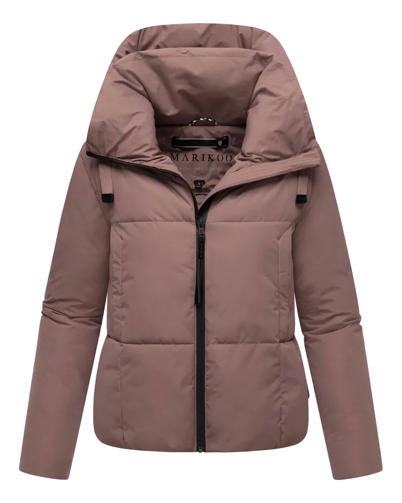 Marikoo Damen Winterjacke Ninikaa mit Kapuze & Fleece-Innenfutter Lila