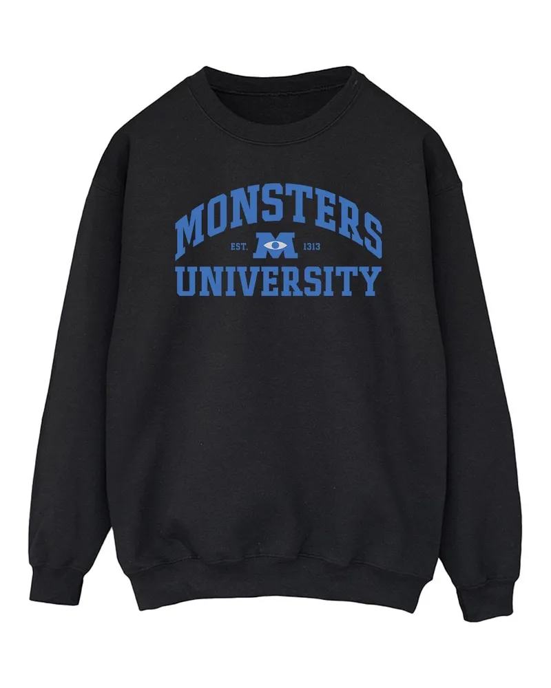 Disney Monsters University" Sweatshirt für Herren (Schwarz Schwarz