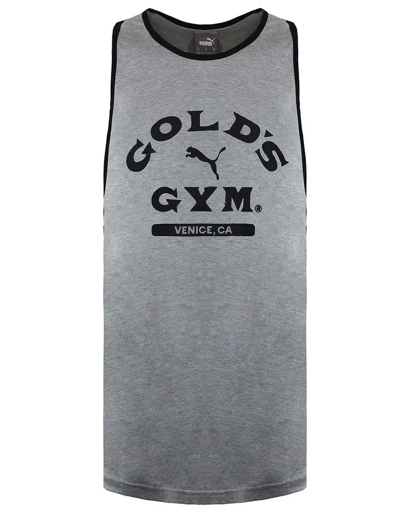 Puma x Golds Fitnessstudio Herren graue Weste Grau