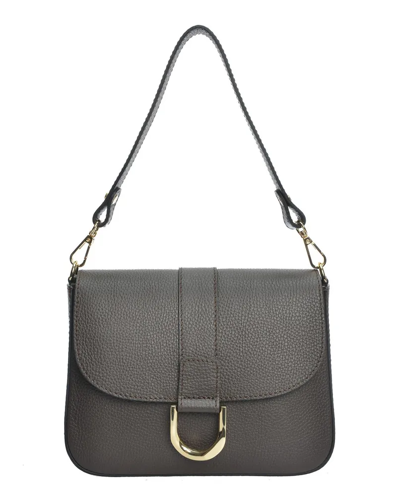 Anna Luchini Kastanienbraun Rindsledertasche Dunkelbraun