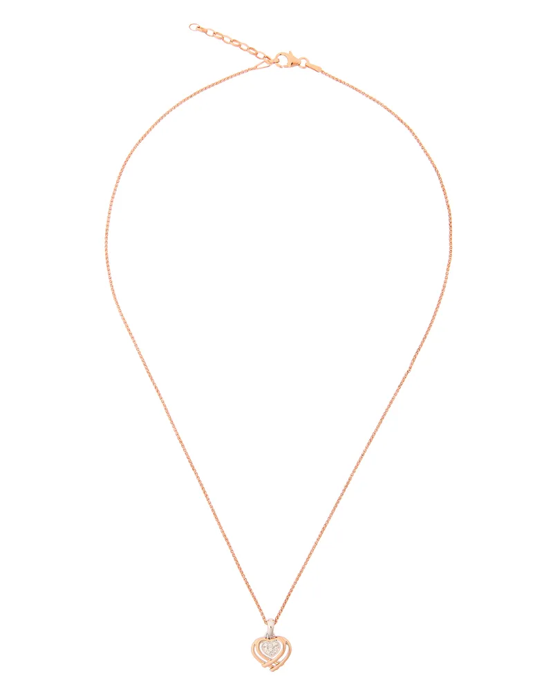 Orphelia Anni' Damen-Kette mit Anhänger aus 925er Sterlingsilber – Silber/Roségold zh-7368 RG Silber