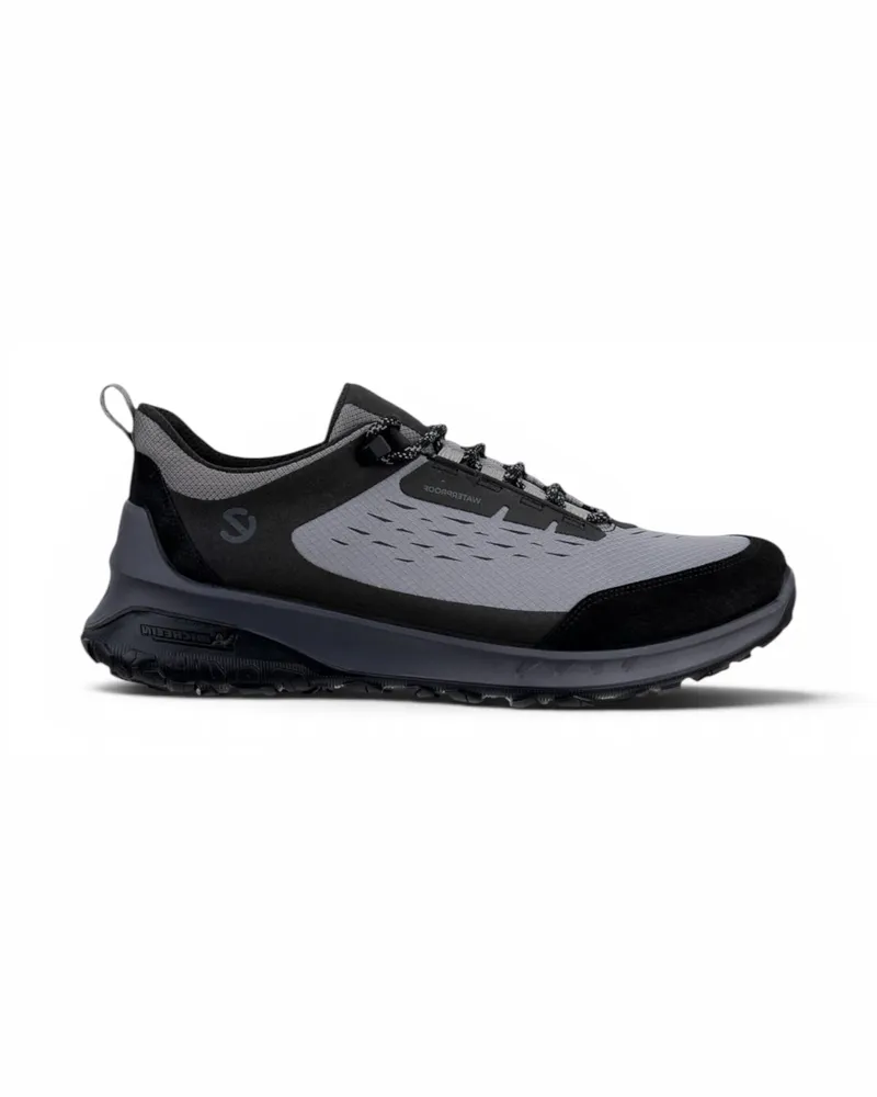 Ecco Herren Outdoor-Sneaker aus Leder, wasserdicht, Modell ULT-TRN - Schwarz Schwarz
