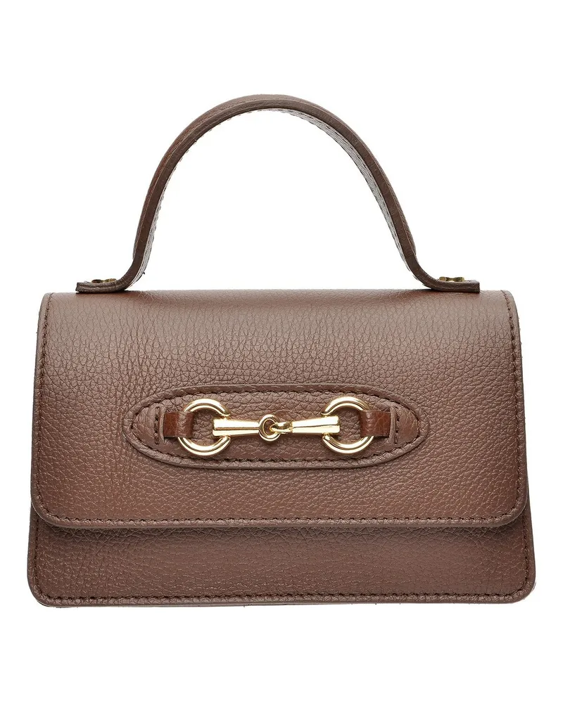 Isabella Rhea Kastanienbraun Rindsledertasche Dunkelbraun