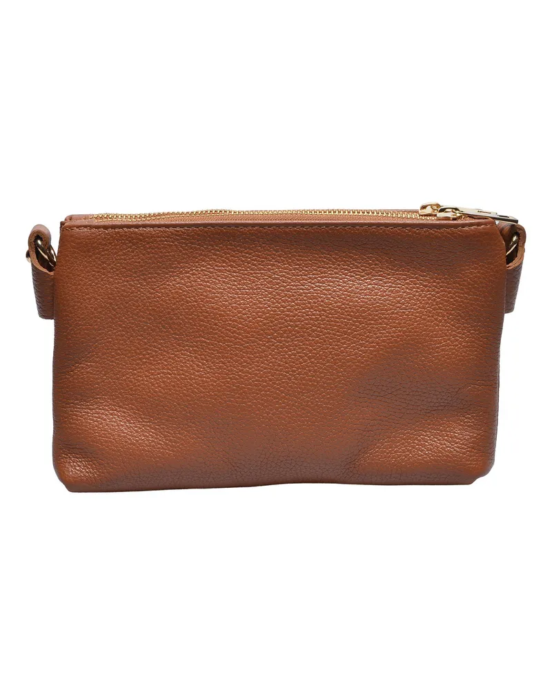 Luisa Vannini COGNAC Rindsledertasche Braun