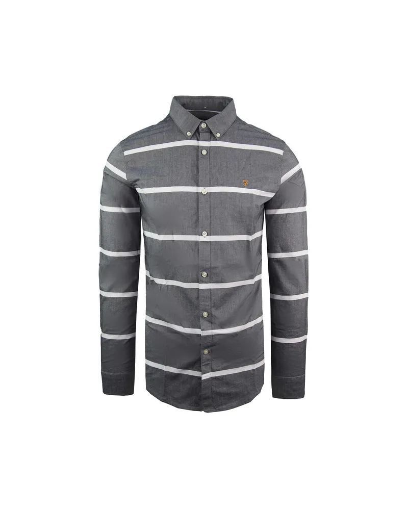 Farah 1920 Merrick Mens Grey Hemd Grau