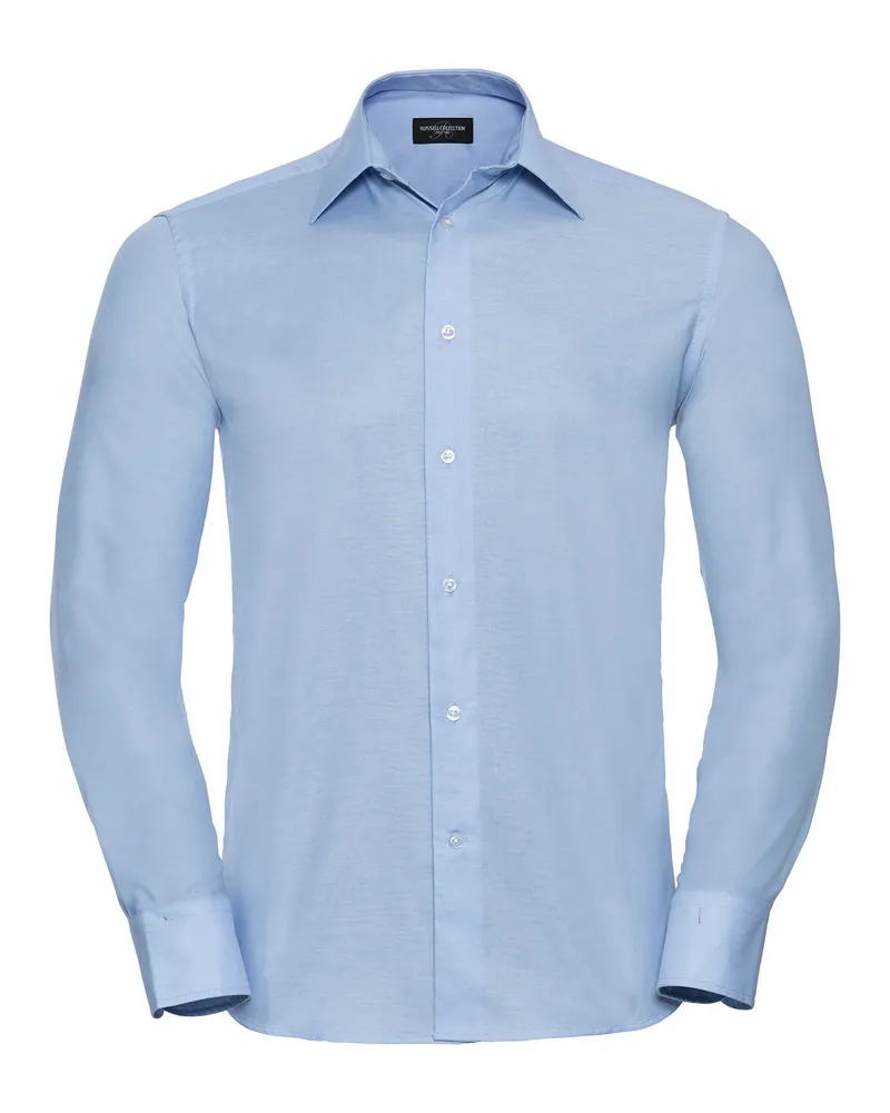 Russell Athletic Russell Collection - Hemd Pflegeleicht für Herren Langärmlig (Dunkelblau Blau