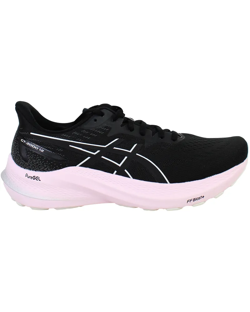 Asics GT-2000 12 Damen Schwarze Laufschuhe Schwarz