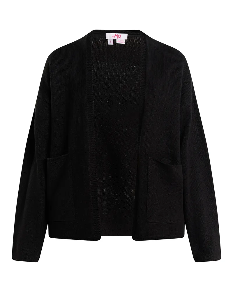 My Mo Strickcardigan Damen schwarz Schwarz