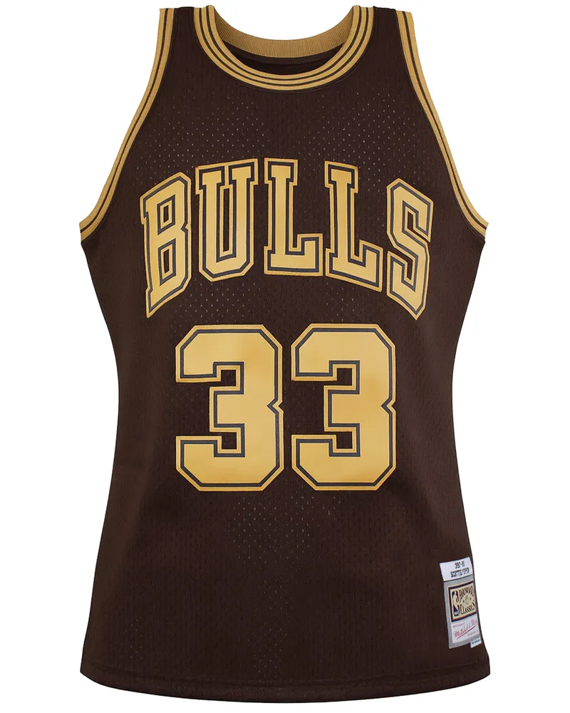 Mitchell & Ness NBA Chicago Bulls 33 Pippen Swingman-Trikot Braun