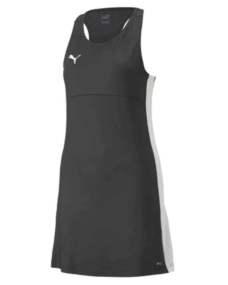 Puma Teamliga Damen Schwarz Padel Kleid Schwarz