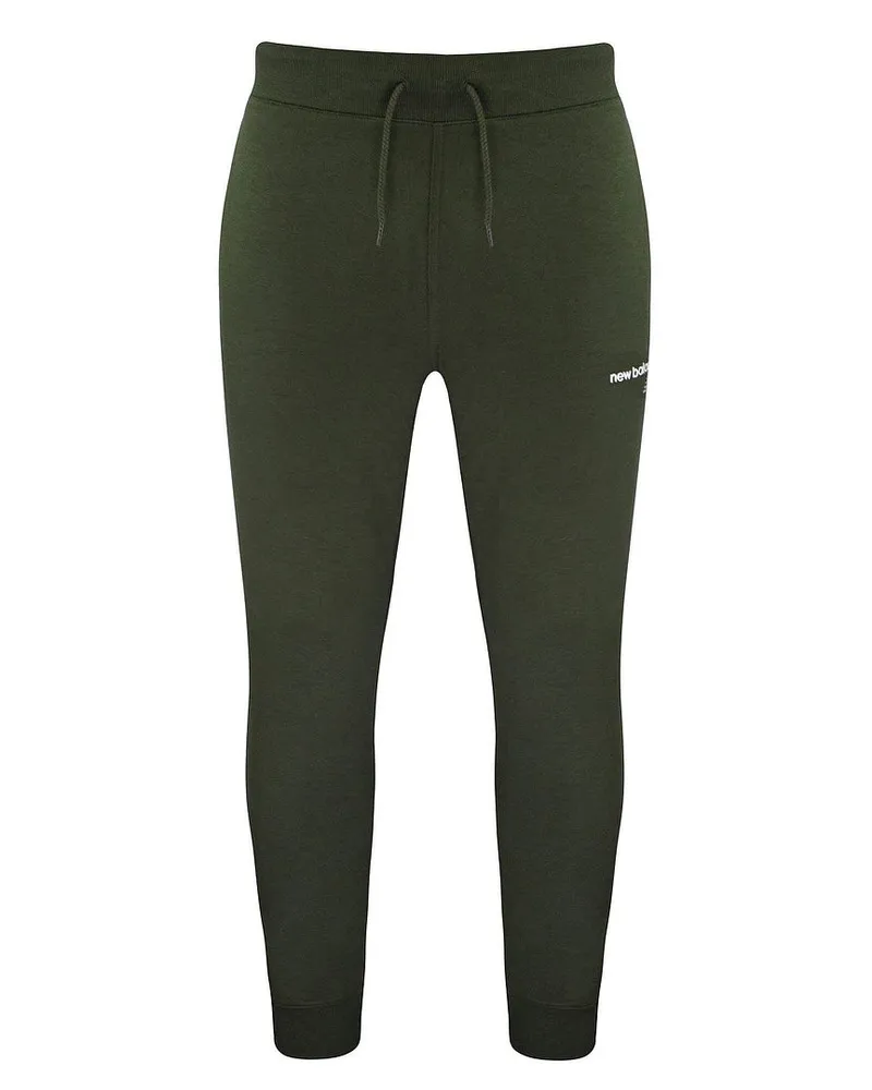 New Balance Neues Gleichgewicht Stretch Grafiklogo Green Mens Classic Core Track Hosen MP03901 Arg Dunkelgrün