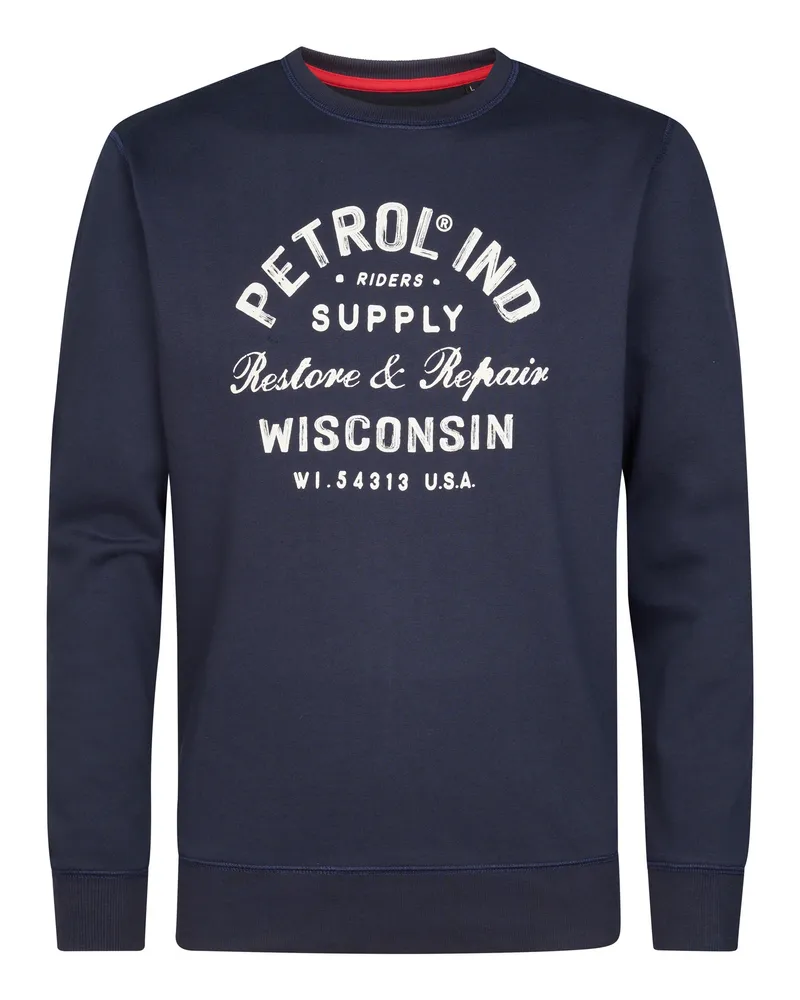 Petrol Industries Pullover Blau