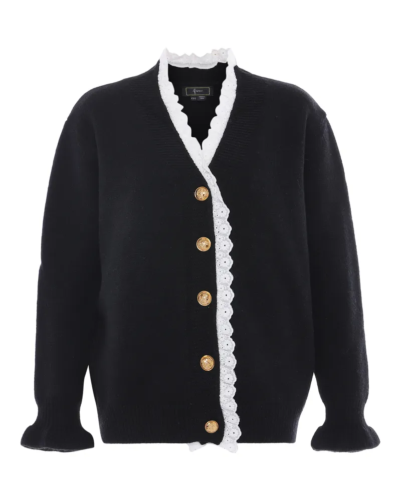 FAINA Strickjacke für Damen - Schwarz Schwarz