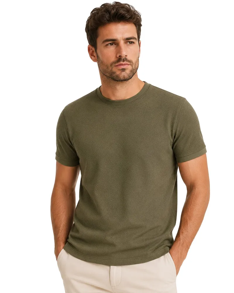Threadbare Gosford" T-Shirt für Herren/Damen Unisex, Regulär (Khakigrün Khaki