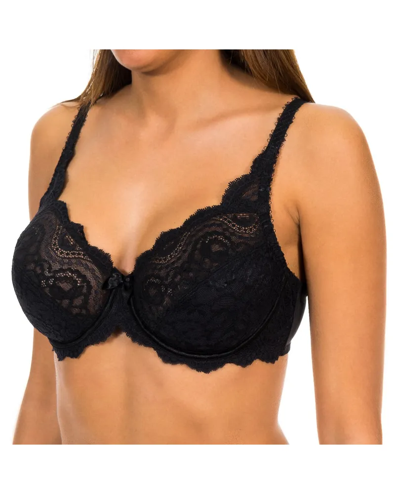 Playtex Bügel-BH aus ungepolsterter Spitze 05832 woman Schwarz