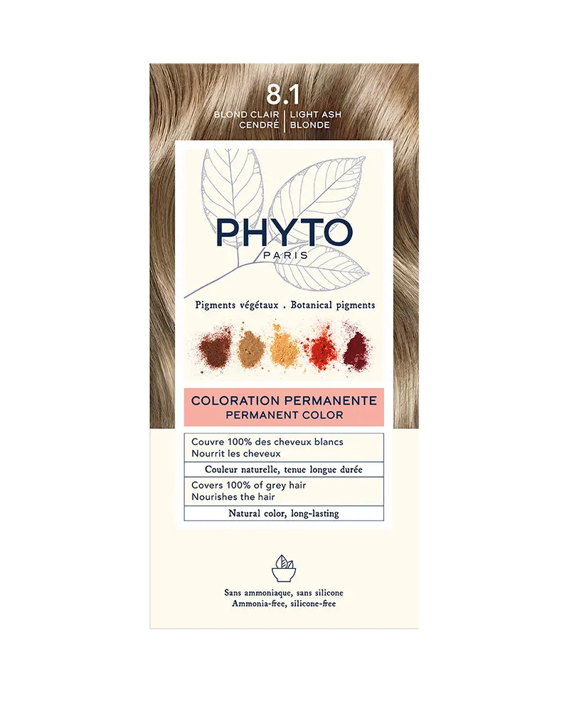 PHYTO color #8.1-helles Cendre-blond 4 Stk 