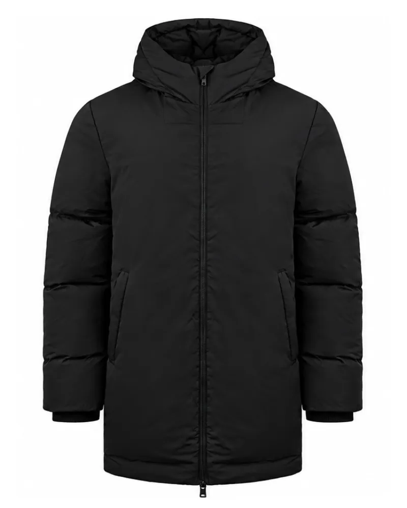 REPRESENT Puffer Herren Schwarzer Parka-Jacke Schwarz