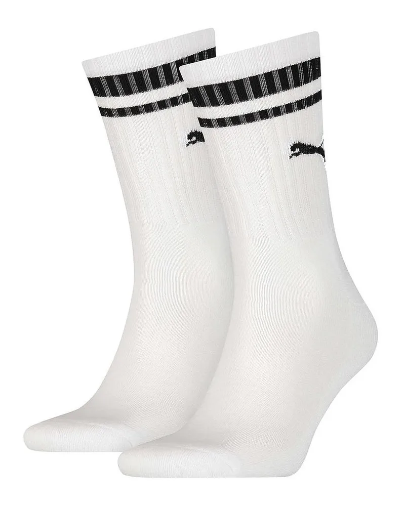 Puma Chaussettes HERITAGE - Adulte (Blanc / Noir Weiß
